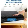 Aoibox Queen Mattress Protector 100 Percent Waterproof Cooling 3D Air Fabric Hypoallergenic Noiseless Deep Pocket Black - 4 of 4
