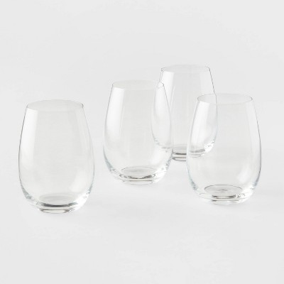 Bezrat Stainless Steel Wine Glasses: 2-Pack Unbreakable Stemless Wine