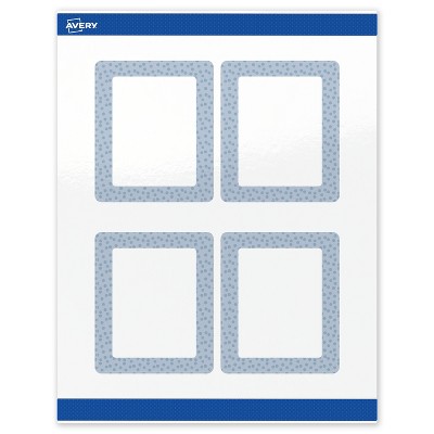 Avery Rectangle Labels, Polka Dots Design, 4" x 3-1/3", 40ct
