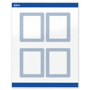 Avery Rectangle Labels, Polka Dots Design, 4" x 3-1/3", 40ct - 1 of 4