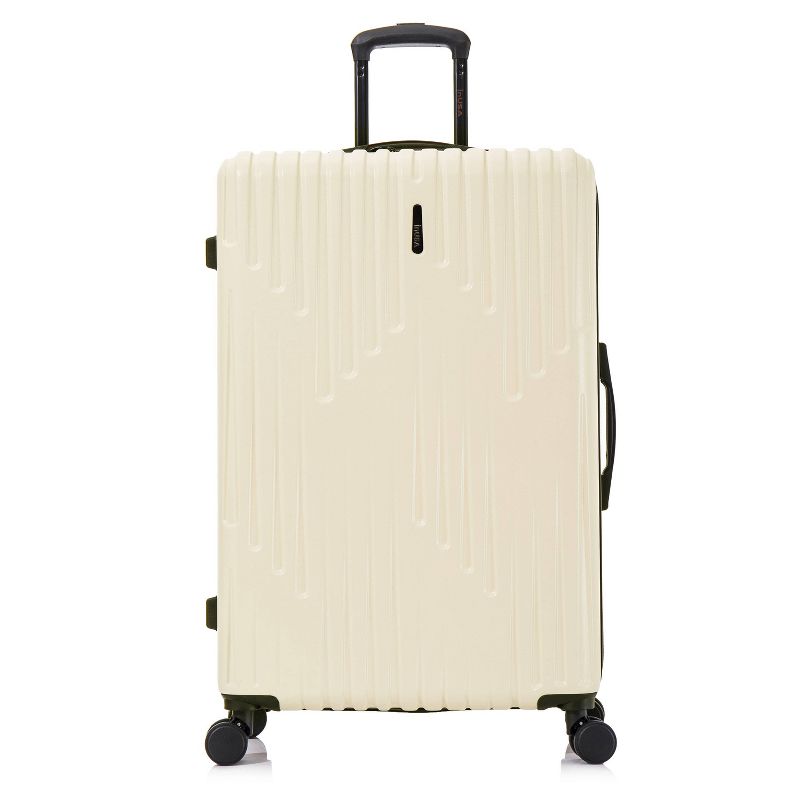 InUSA Drip Lightweight Hardside Large Checked Spinner Suitcase - Sand, 1 of 19