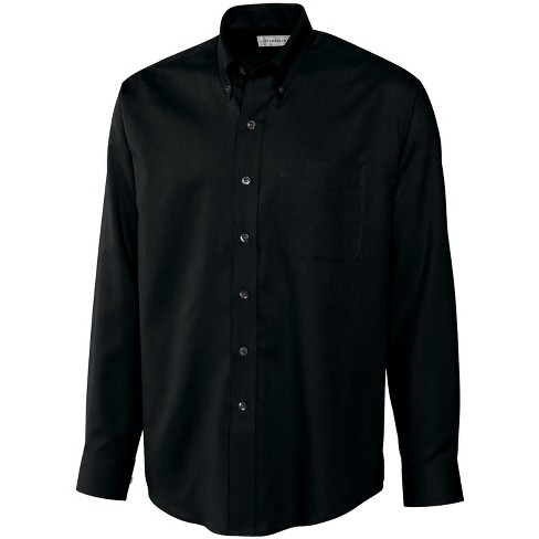 Big and tall mens black sale dress shirt