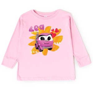 Leo the Truck Lea Name Distressed - Kids Toddler Long Sleeve Graphic Tee - 1 of 4