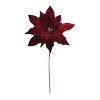 Glittered Poinsettia Flower Stem (Set of 6) - 3 of 3