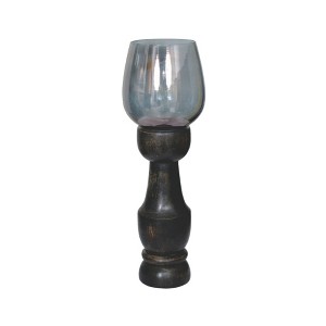 VIP Wood 12 in. Multicolor Duality Contoured Candle Holder - 1 of 1