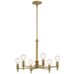 Kichler Lighting Torvee 6 - Light Chandelier in  Brushed Natural Brass - 1 of 3
