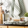 Design Imports  Foodie Everyday Dishtowel & Dishcloth Set 5 Piece, Artichoke Green, Dt 18X28", Dc 13X13" - 3 of 4