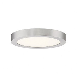 Quoizel Lighting Outskirts 1 - Light Flush Mount in  Brushed Nickel - 1 of 4