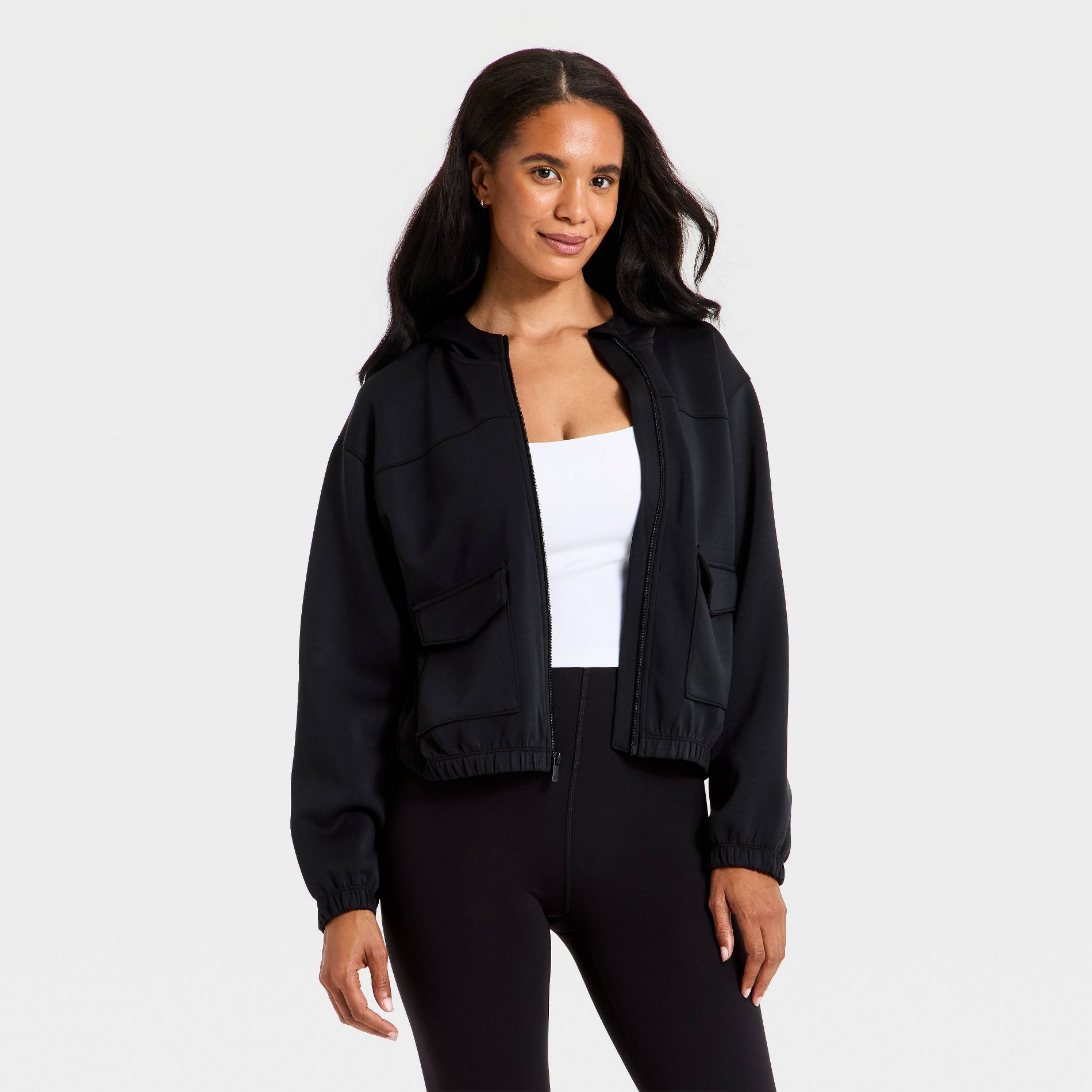 Women's Airy Sleek Full Zip Scuba Hooded Jacket - All in Motion™