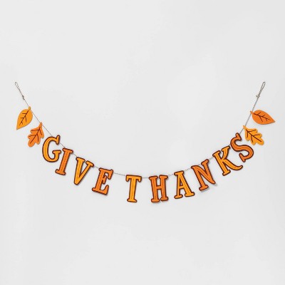 Harvest Give Thanks Garland - Hyde & EEK! Boutique™