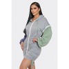 Slickblue Women's Mini Dress, Detachable Sleeves with Front Zipper, Ruched Style, Color Options, Size S-L - 4 of 4