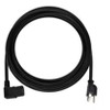 Monoprice Right Angle Power Cord - 15 Feet - Black | NEMA 5-15P to Right Angle IEC 60320 C13, 14AWG, 15A/1875W, SJT, 125V - 4 of 4