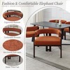Anybear Modern Orange Accent Chair ,Upholstered Armchair - 2 of 4