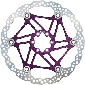 Hope Floating Disc Brake Rotor 200mm Purple 2 Piece Includes Mounting Bolts - 1 of 1
