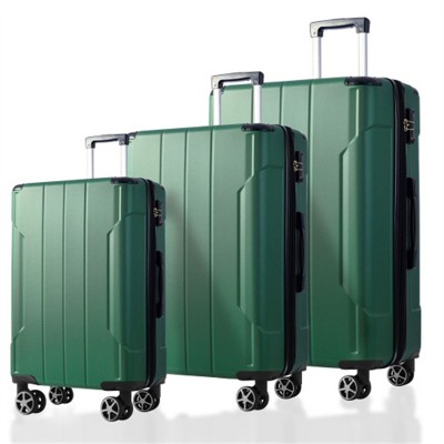 BEAFUP Set of 3 Luggage Sets, Hard shell ABS Lightweight Durable Suitcases with Double Spinner Wheels 20/24/28 Inch