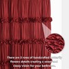 BAGOKIE 72"x72" Waterfall Ruffle Shower Curtain, Pack of 1 - 4 of 4