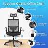 NicBex Adjustable Ergonomic Mesh High-Back Computer Office Chairs with Lumbar Support and Wheels for Work Study,Black - 4 of 4