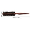 Unique Bargains Hair Brush Round Brush Hairstyle Wavy Styling Tool Brush Wood Brown - image 3 of 4