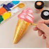 Genie Crafts 12 Pack White Ice Cream Shaped Polystyrene Foam Sculptures for DIY Arts & Crafts, 6 x 2.5 in - 3 of 4