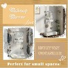 KTMBDW Floating Makeup Vanity with Big Mirror, Wall-Mounted Storage Vanity with 3 Drawers and Pockets & Hooks for Bathroom, bedroom, White - 4 of 4