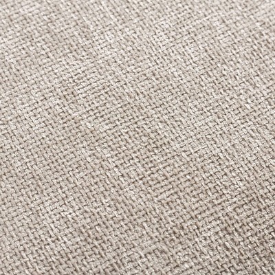 Light Brown Linen Fabric Sectional Sofa with Flared Arms