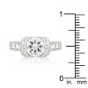 Slickblue Contemporary Tension Set Engagement Ring 3.4 Ct. Clear Fashion Ring for Women - 3 of 3
