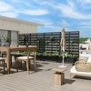 Iron Art Black Planter Box With Climbing Frame (Harold, One Wide And Two Narrow, B-style Louvered Window) 183*120*40cm - 2 of 4