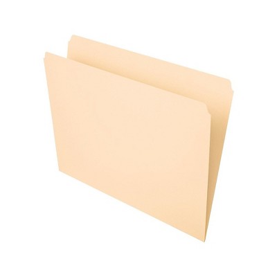 Staples Manila File Folders Letter Single Tab 100/Box 116723