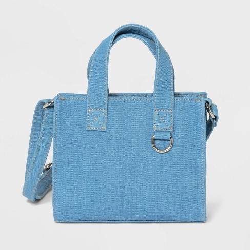 Blue Trendy Design Gorgeous Faux Leather Handbag for Women and Girls with Adjustable Shoulder Strap