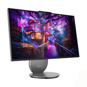 Refurbished: Lenovo Yoga AIO 27Iah10 27" Touch AIO Ultra 5 125H 16GB RAM 512GB SSD W11H - Manufacturer Refurbished - 1 of 4