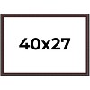 PosterPalooza | Linear Brown Picture Frame - UV Acrylic, Backing Board, Hanging Hardware Included - 2 of 4
