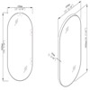 SEVOBAL Bathroom Vanity Mirrors Sturdy Aluminum Framed Mirror Sturdy with Reflection Enhancement Non-Deformation, Black, 17.7"*35.4"*1.2" - 3 of 4