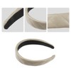 Unique Bargains Women's Checkered Pattern Padded Headband Hairband Accessories Faux Leather 1.2 Inch Wide 1 Pc - 3 of 4