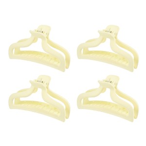 Unique Bargains Women's Plastic Hair Claws 4PCS - 1 of 4