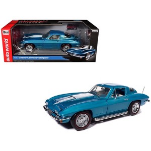 1967 Chevrolet Corvette Stingray Light Blue Metallic with White