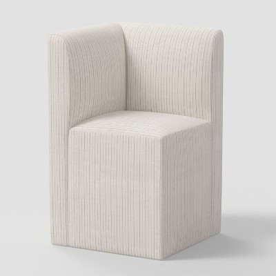 Cora Dining Corner Chair in Pinstripe Glacier - Threshold™