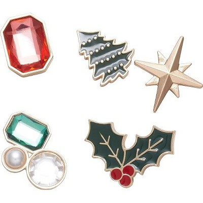 Crocs Ornament 5 Pack Glitter & Shine Shoe Charms | Jibbitz for Crocs