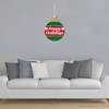 Big Dot of Happiness Ornaments - Hanging Porch Holiday and Christmas Party Outdoor Decorations - Front Door Decor - 1 Piece Sign - image 3 of 4