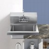 VEVOR Commercial Hand Sink with Faucet, NSF Stainless Steel Sink for Washing, Small Hand Washing Sink, Wall Mount Hand Basin, Utility Sink - 2 of 4
