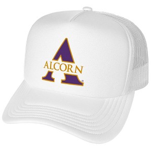 Gender Neutral Official AS University Primary Logo Foam Snapback Trucker Hat - for Men and Women White White One Size - 1 of 4