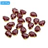 Unique Bargains Glass Craft Embellishments Flat Back Four Claws Teardrop Gems 20 Pcs - 3 of 4
