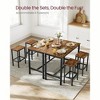 VASAGLE Bar Table Set, Bar Table with 2 Bar Stools, Dining table set, Kitchen Counter with Bar Chairs, Industrial for Kitchen, Living Room, Party Room - 4 of 4