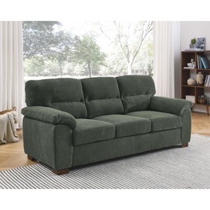 Racxily Vintage Three?Seat Sofa, Couch for Living Room, 81" Couches with Soft Deep Seats, Modern Sofa - 1 of 4