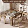 63" Dining Table,Dining Tables for 4-6,Farmhouse Large Kitchen Dining Table,for Small Space,Wood Dinner Table for Apartment,Kitchen - 4 of 4