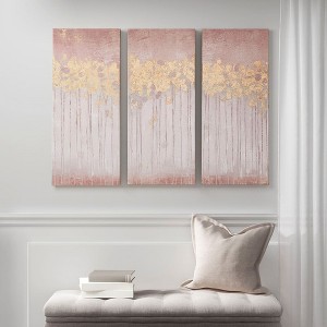Heavily Embellished 3-piece Canvas Wall Art Set - 1 of 4