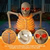 Joyfy 64'' Halloween Outdoor Decoration, Light Up Giant Skeleton Groundbreaker with Infrared Sensor for Halloween Yard Graveyard Haunted House Props - 3 of 4