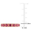 EVERLY JEWELRY |Sterling Silver 2.4 CT TGW Blue Cubic Zirconia Eternity Ring - 4 of 4