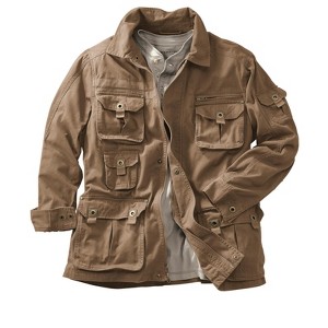 Boulder Creek by KingSize Men's Big & Tall 9 Pocket Twill Utility Jacket - 1 of 4