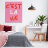 Stupell Industries C'est La Vie on Pink Canvas Wall Art - 2 of 4