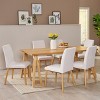Christopher Knight Home Orrin 7 Pieces Mid Century Modern Upholstered Wood Dining Set - 2 of 4
